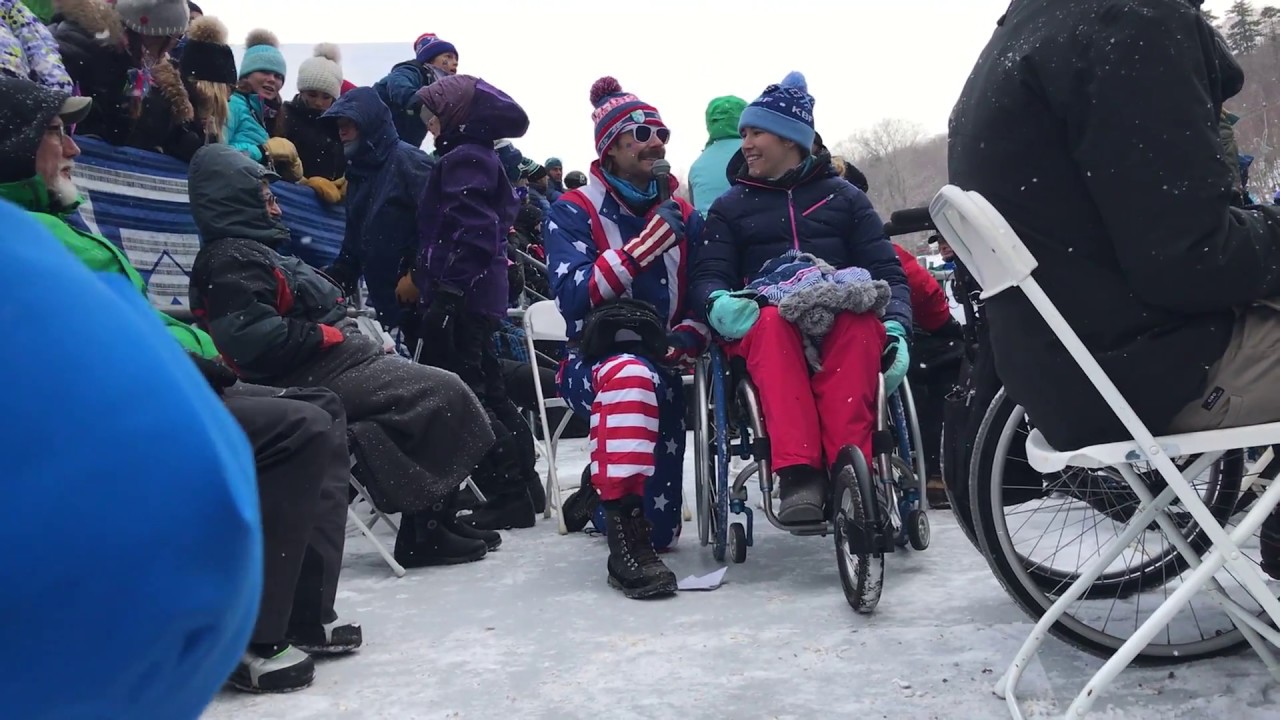 Kelly Addressing the Crowd - Killington World Cup